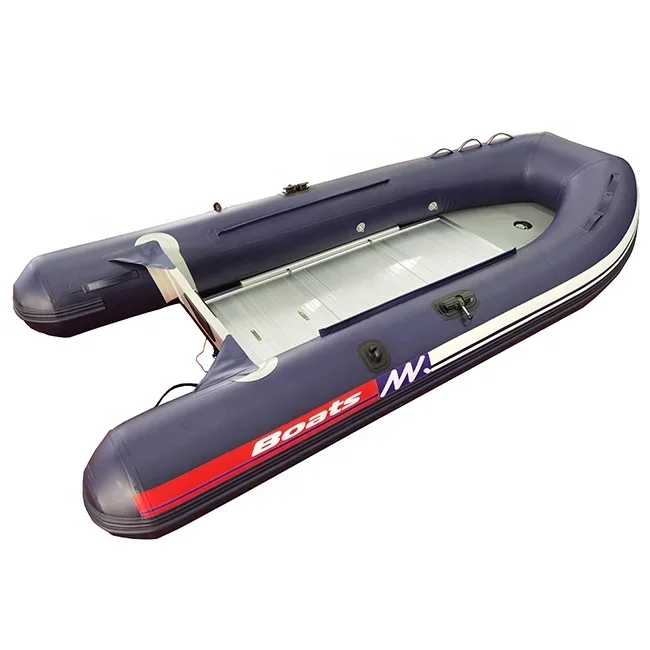 5 Person 3.6m Aluminum Floor Inflatable Sport Boat With Outboard Engine