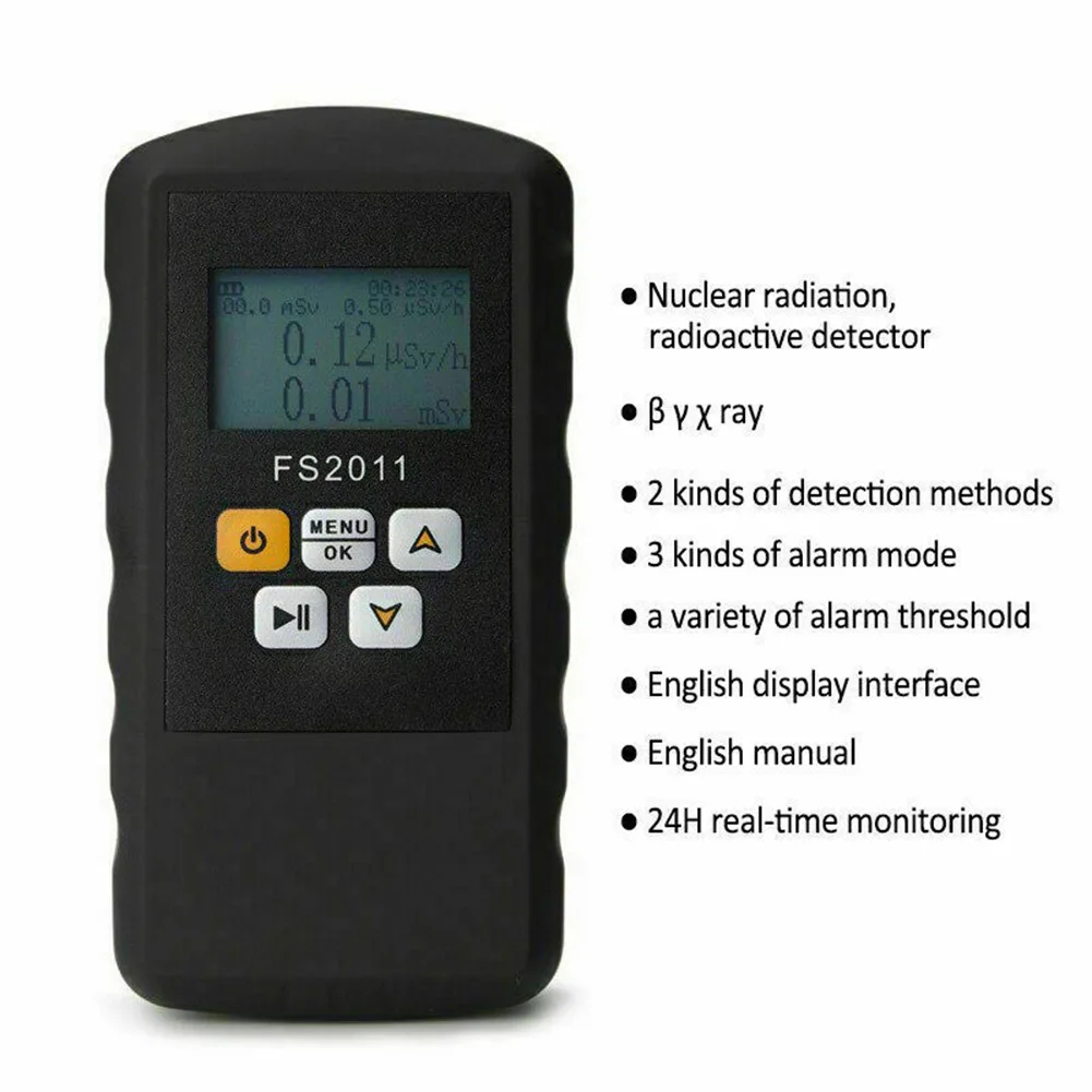 지능형 핵방사선 모니터 0.011000μSv/h, 가이거 계수기, 베타선, 감마선, X선 방사선 검출기에 적용 가능