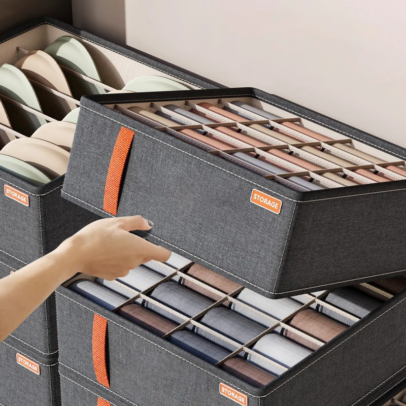 Underwear Storage Box Dark Grey Multifunctional