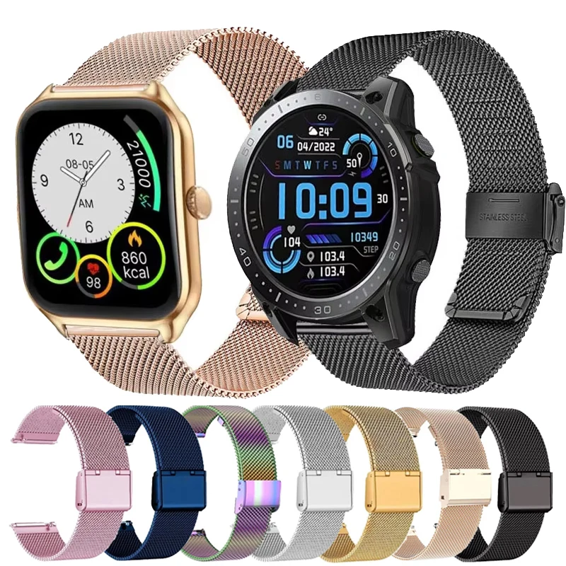 Versatile 22mm Smartwatch Wristband Strap - Premium Quality Replacement Band