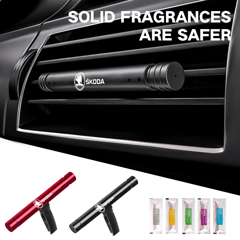 Car Air Conditioning Vent Perfume Decoration Accessorie For Skoda Octavia Rapid Kodiaq Karoq Fabia Kamiq Superb Derivative