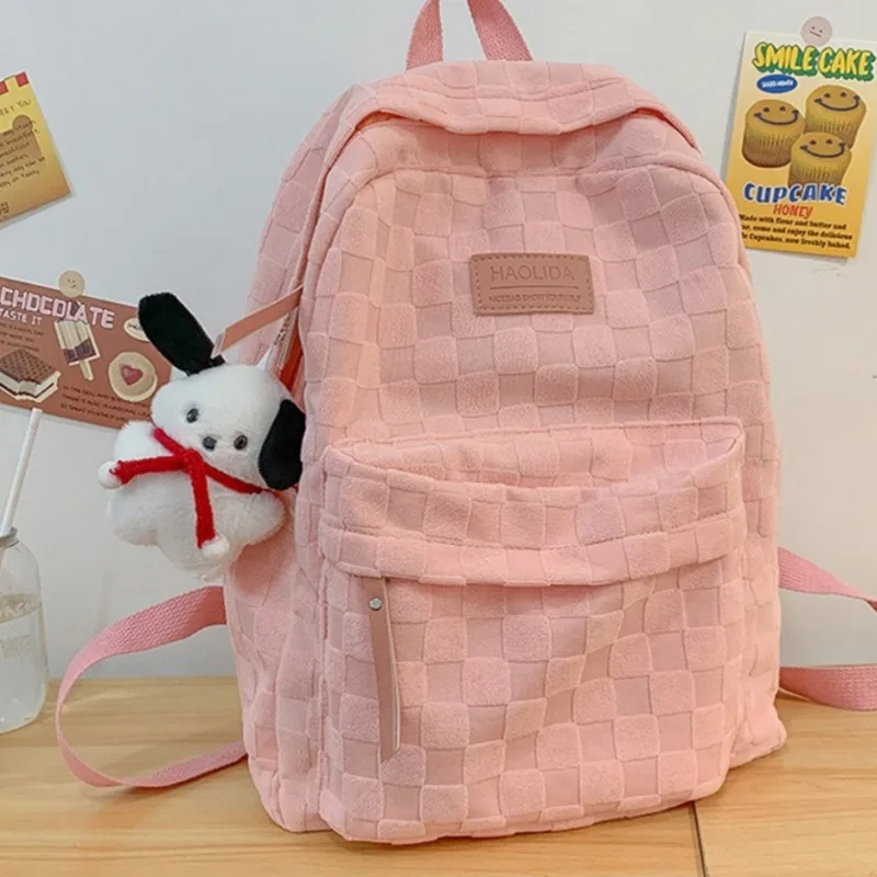 Gift pendant schoolbag, female high school student schoolbag