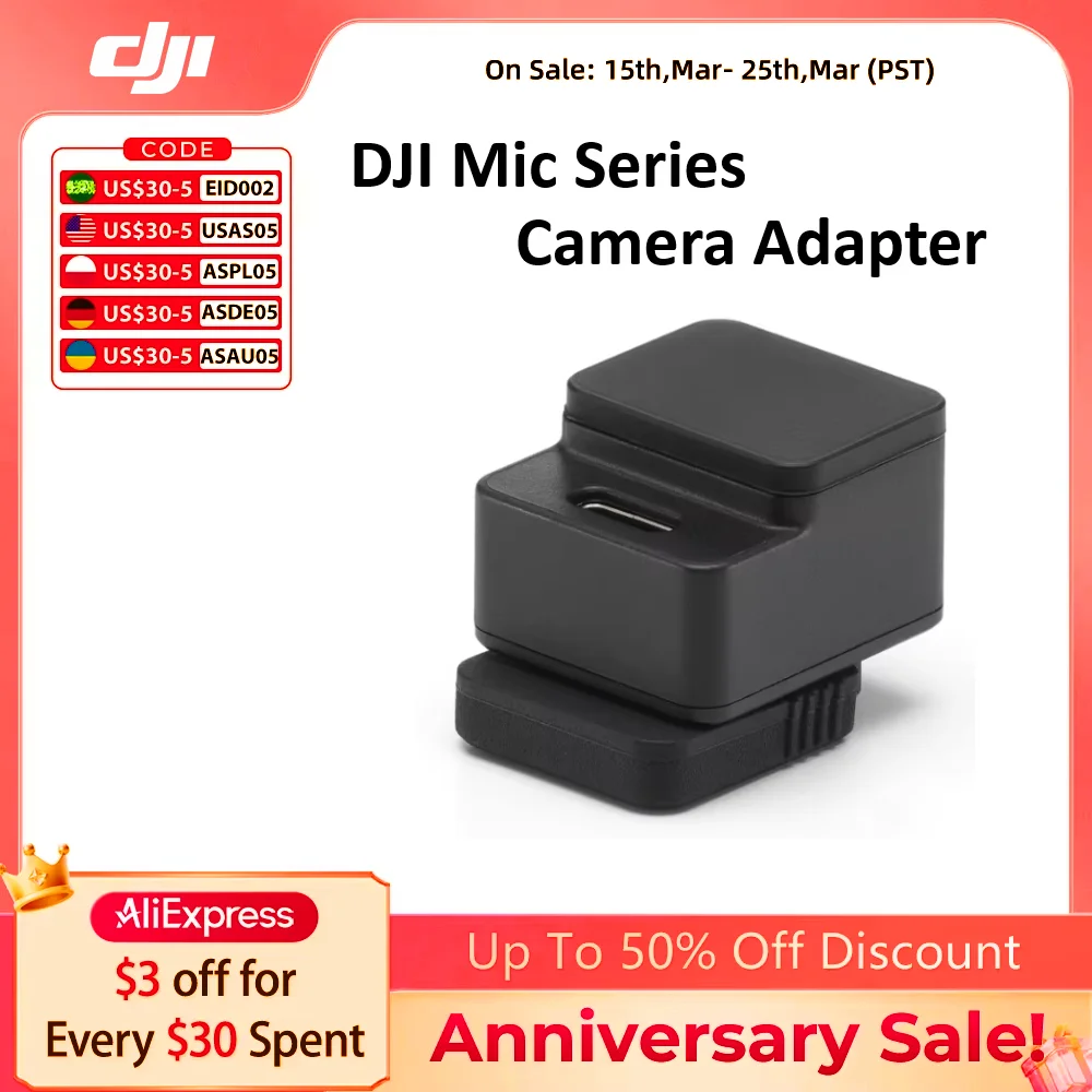 DJI Mic Mini Camera Hot Shoe Adapter for The DJI MIc Mini Mic 3 ...