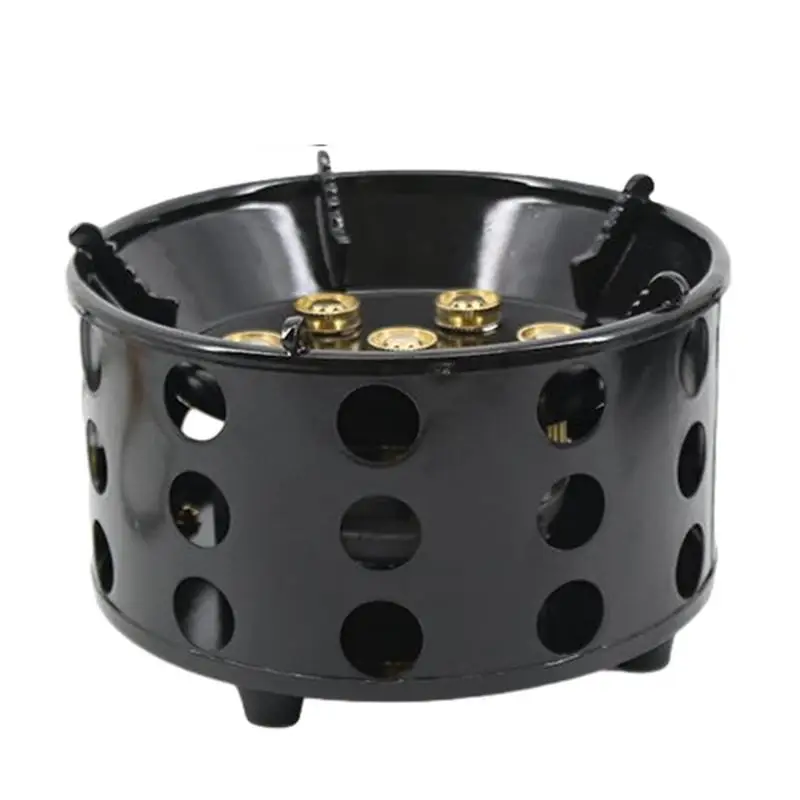 

7 Core Strong Fire Power Camping Stove Portable BBQ Gas Burner Windproof Outdoor Stoves Hiking Barbecue Tourist Cooking Cookware