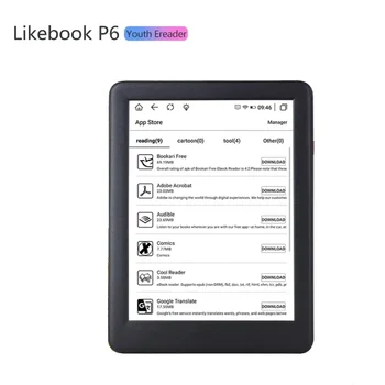 2023 Boyue Likebook P6 듀얼 컬러 프론트 라이트 E북 리더, 8 코어 안드로이드 8.1 eink 리더 북, 6 인치, 1G, 16GB, 신제품
