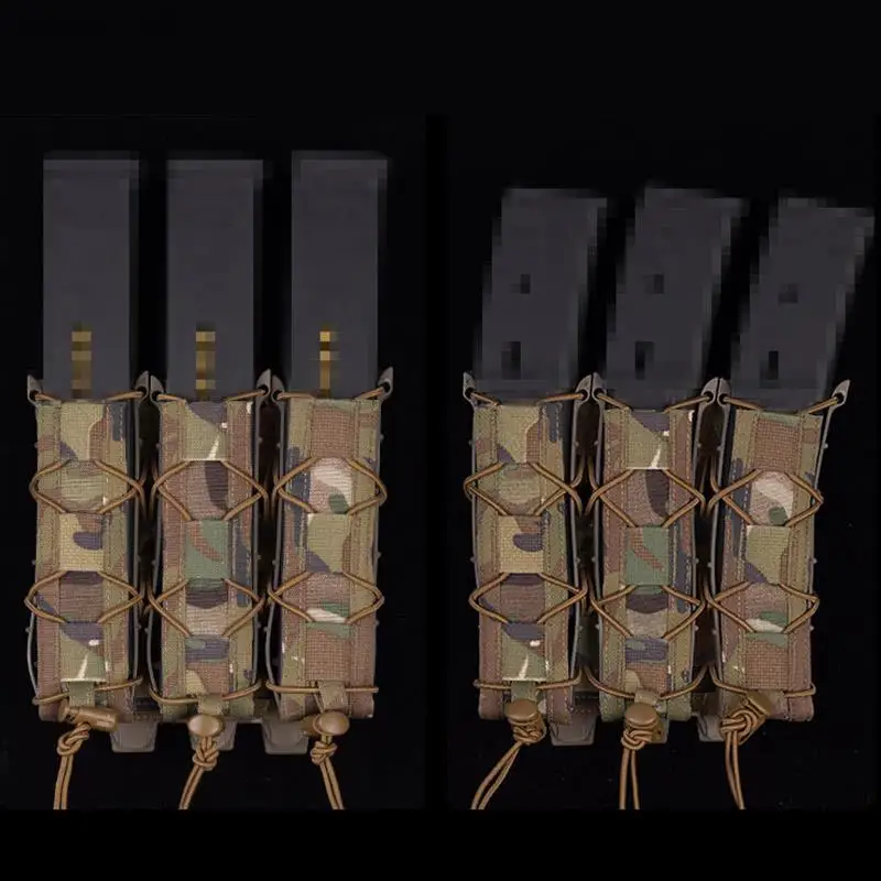 

Тактическая Сумка для магазина для MP5/MP7 Molle, 9 мм, 45 дюймов, длинная Тройная винтовка для пистолета, многофункциональная карманная сумка для инструментов, Охотничьи аксессуары