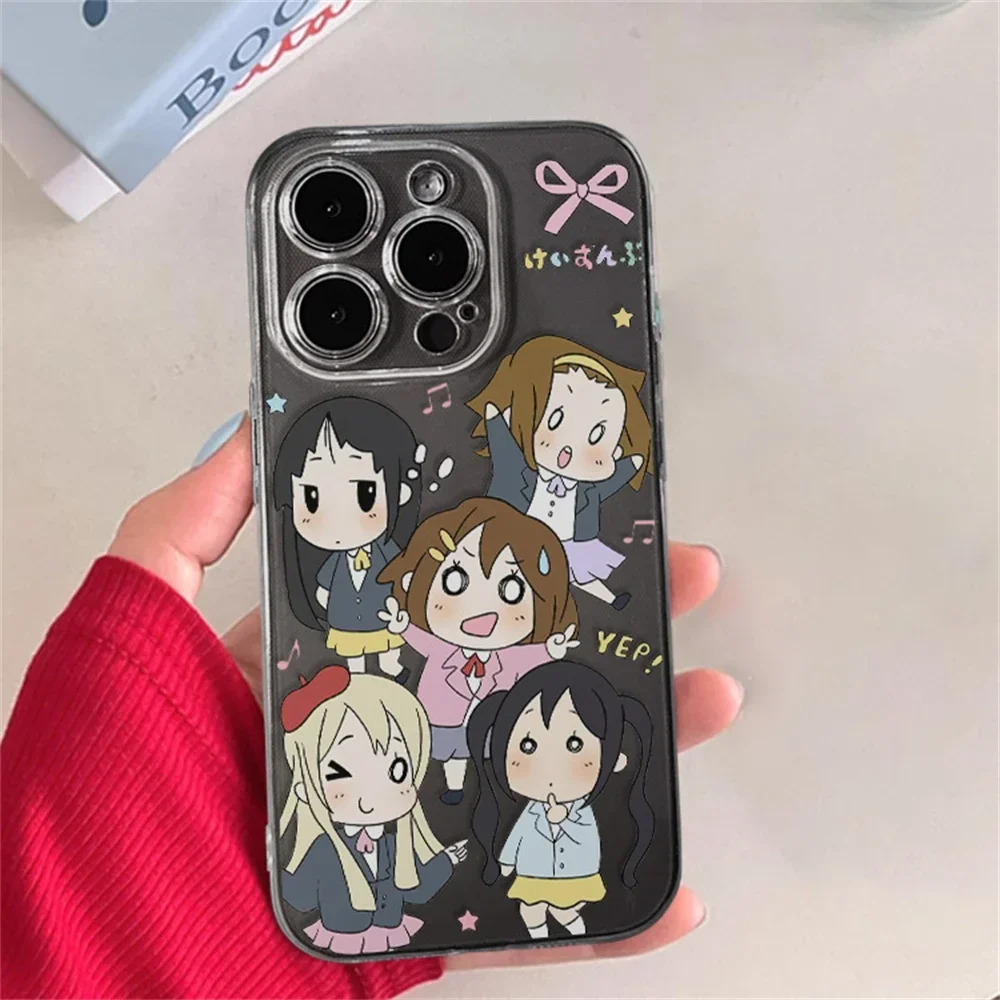 Japanese Anime K-ON! Illustrated Phone Case - Vibrant Design Protective Back Cover