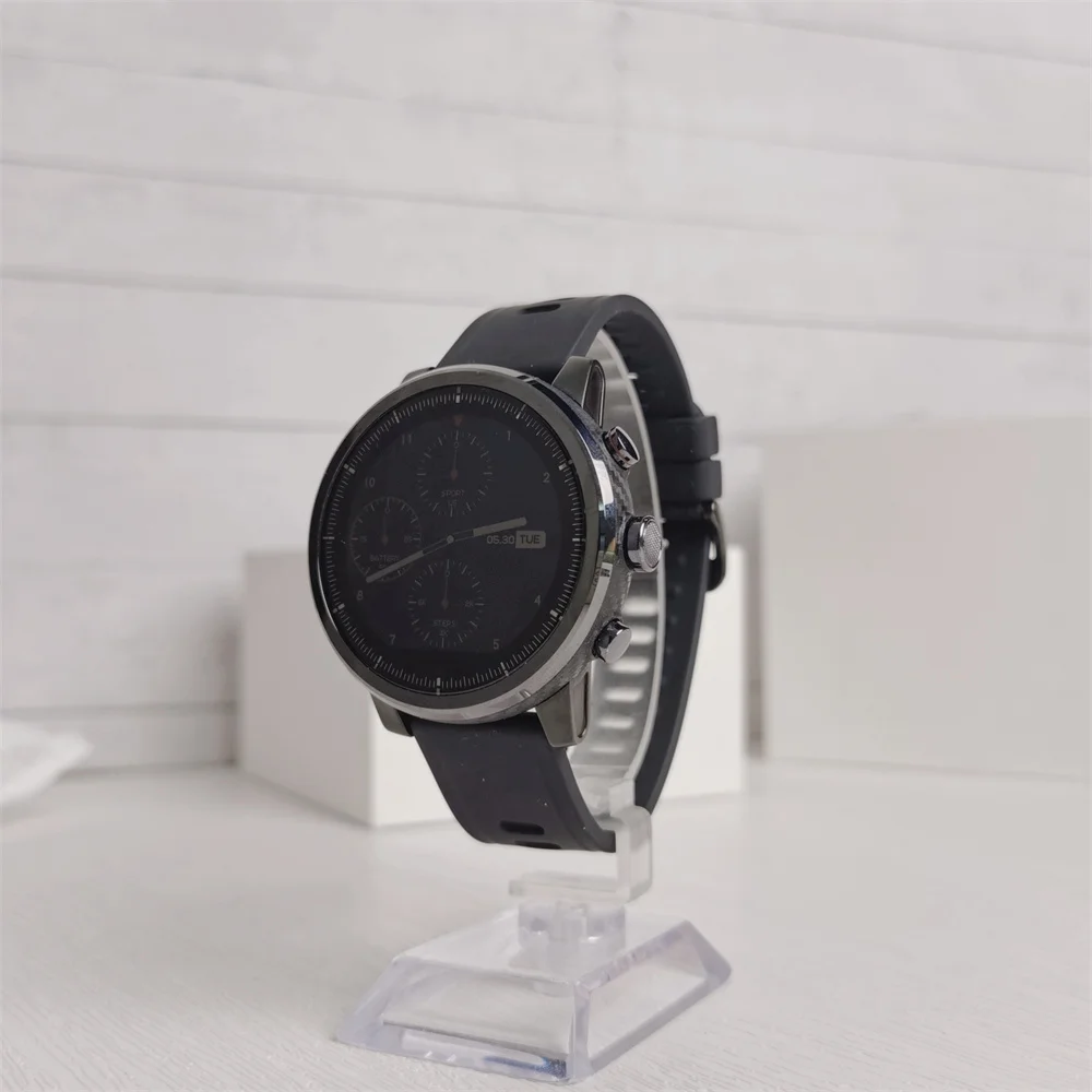 

Amazfit Stratos 2 Smart Fitness Sport Watch 5ATM Waterproof Bluetooth Music Store Built in GPS 95 New Exhibition Watches NoBox