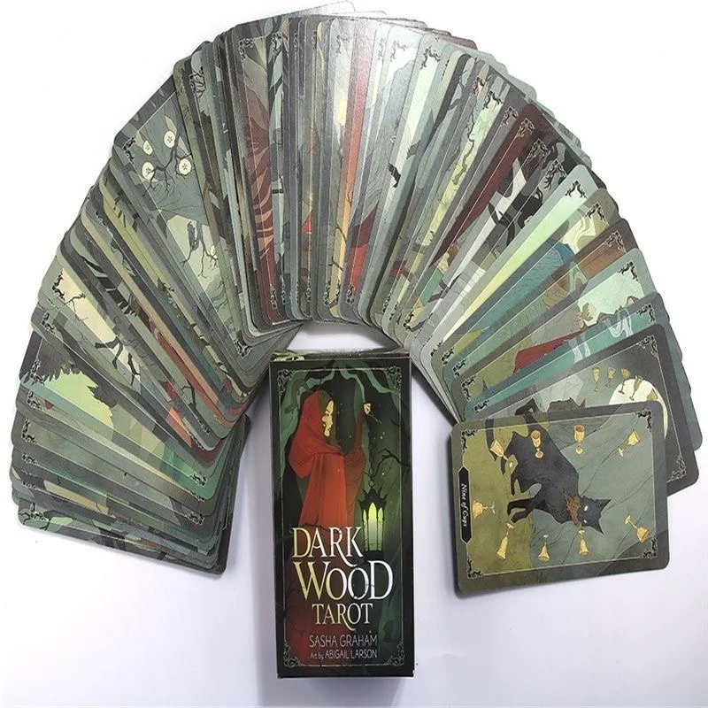 Dark Wood Tarot Cards A 78 Oracle Deck English Visions Divination Edition Borad Playing Games 5