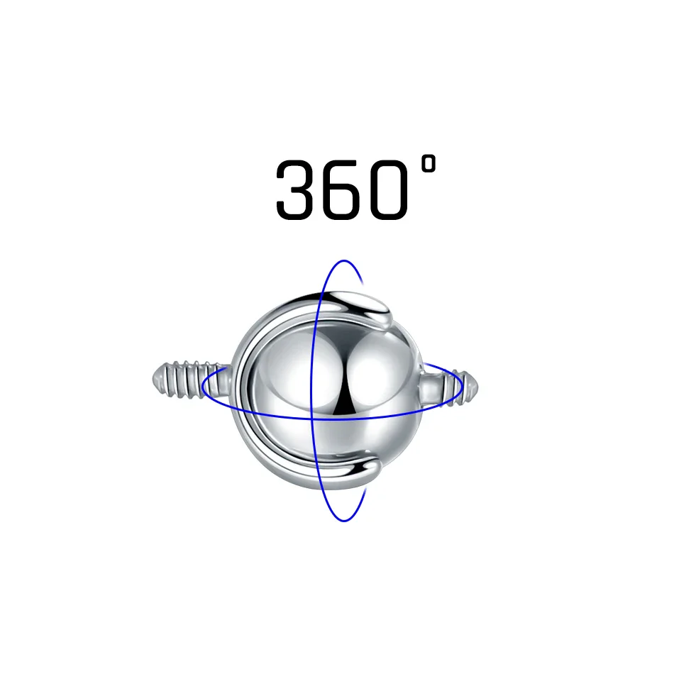 1 Stück F136 Titan 360 ° Innengewinde Kugeln Piercing Tragus Zubehör Helix Piercing Knorpel Ohrring Schmuck Großhandel – Detail 5