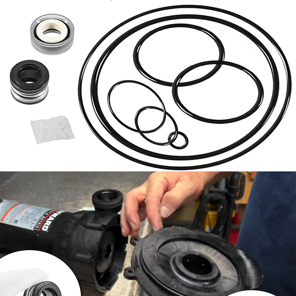 Pool Supply O-Ring Rebuild Repair Kit Pump O-Ring Seal Kit for Hayward Power-Flo LX SP1580 Series Pump Pool Interior Accessory pool supply o ring rebuild repair kit pump o ring seal kit for hayward power flo lx sp1580 series pump pool interior accessory