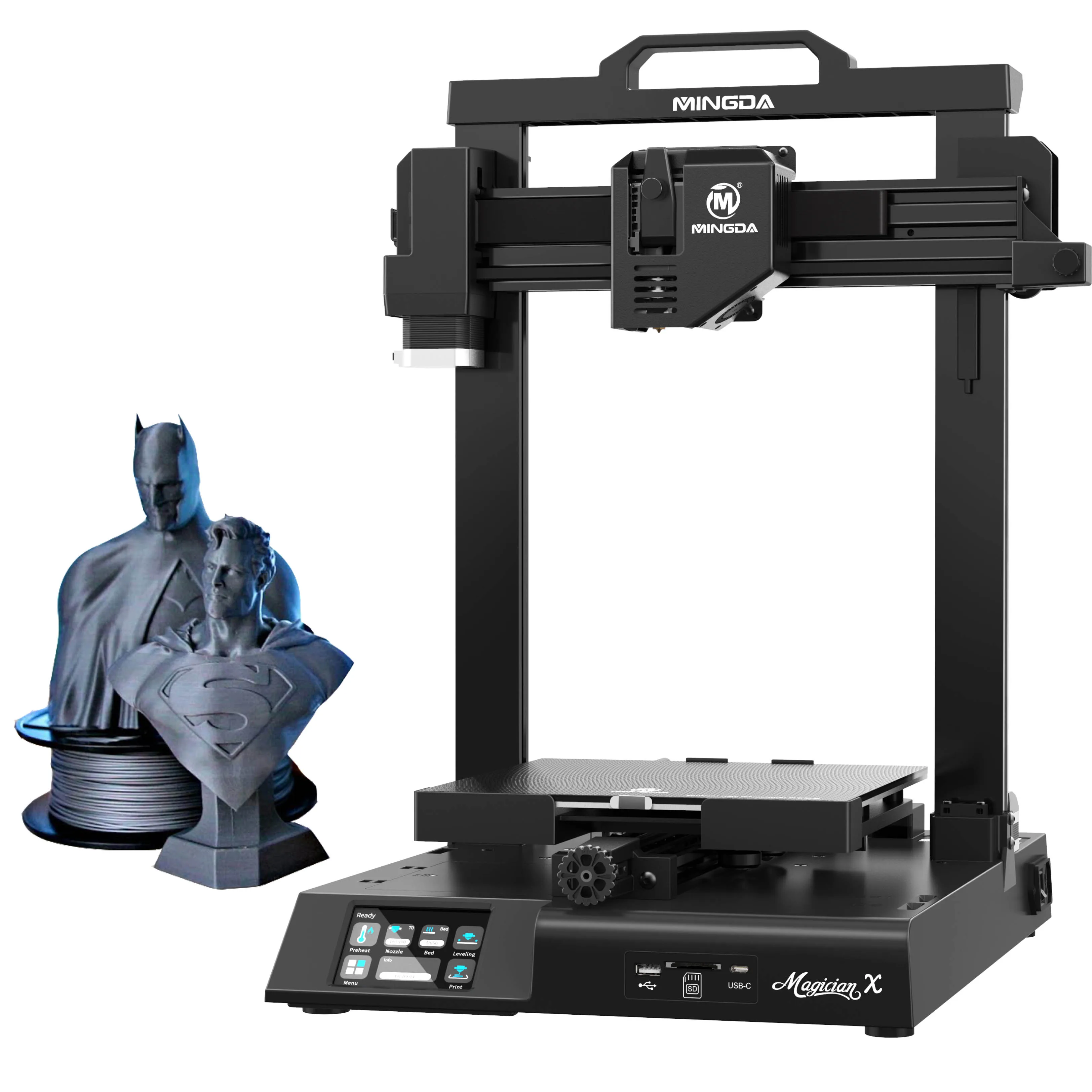 

Mingda Hot Selling 230*230*260mm Z Axis Synchronous Diy 3d Drucker Free Leveling Altra Silent Belt Magician X 3d Printer