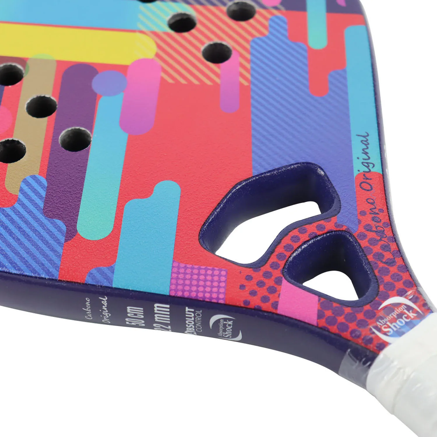 Lightweight Beach Tennis Racket-Carbon Fiber Beach Tennis Paddle with Ultra Grip Sand Grit Surface with Protective Cover Bag