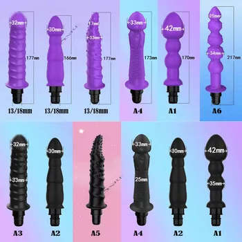 Massage Gun Heads vibration dildo penis sex adult toys silicone head VIBRAT for Fascia gun percussion Vibrators for Female Man 6
