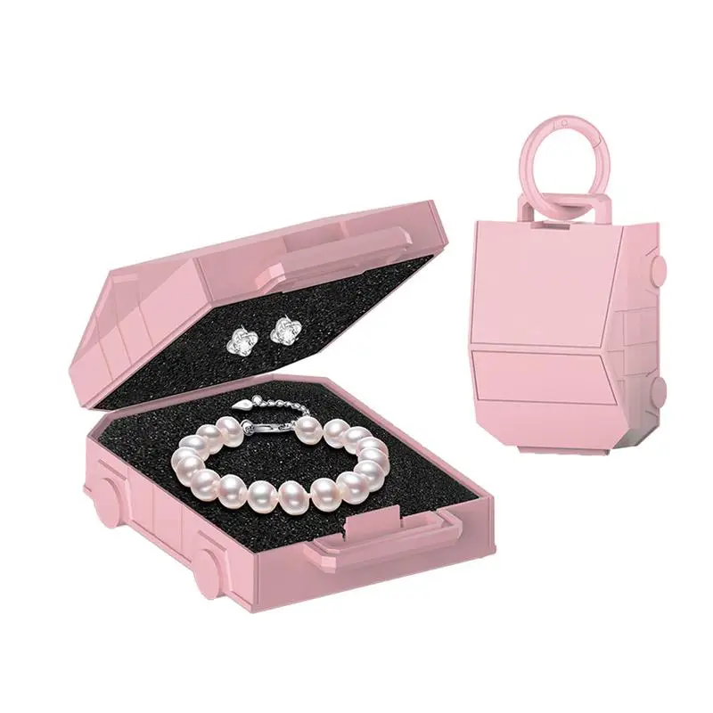 

Mini Jewelry Travel Case Utdoor Storage Box Keychain Wallet Locator Protective Shell Jewelry Box Storage Box Jewelry Holder