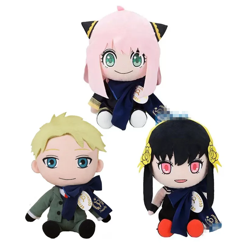 

New Kawaii Anime SPY×FAMILY Loid Yor Anya Plush Dor Girls 30CM Kids Stuffed Toys For Children Gifts
