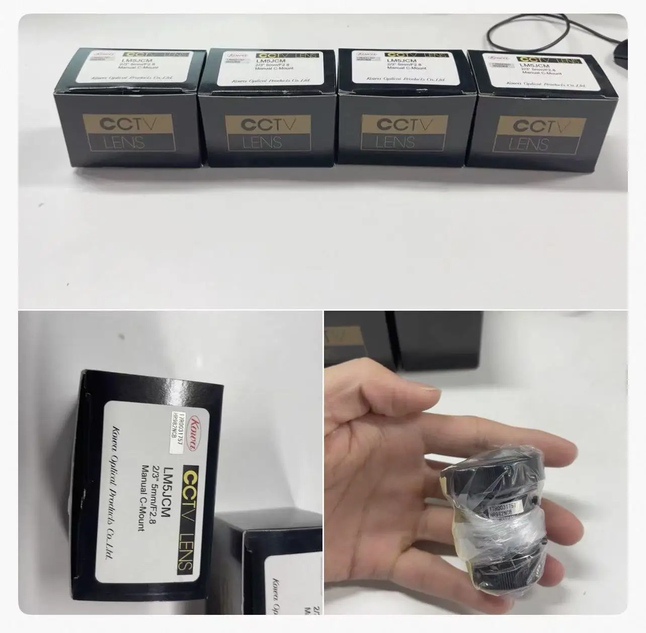LM5JCM | 2/3인치 5mm 2MP C-마운트 렌즈 Kowa 5mm HR F2.8 FA 렌즈 LM6JC 옵션 저왜곡 렌즈