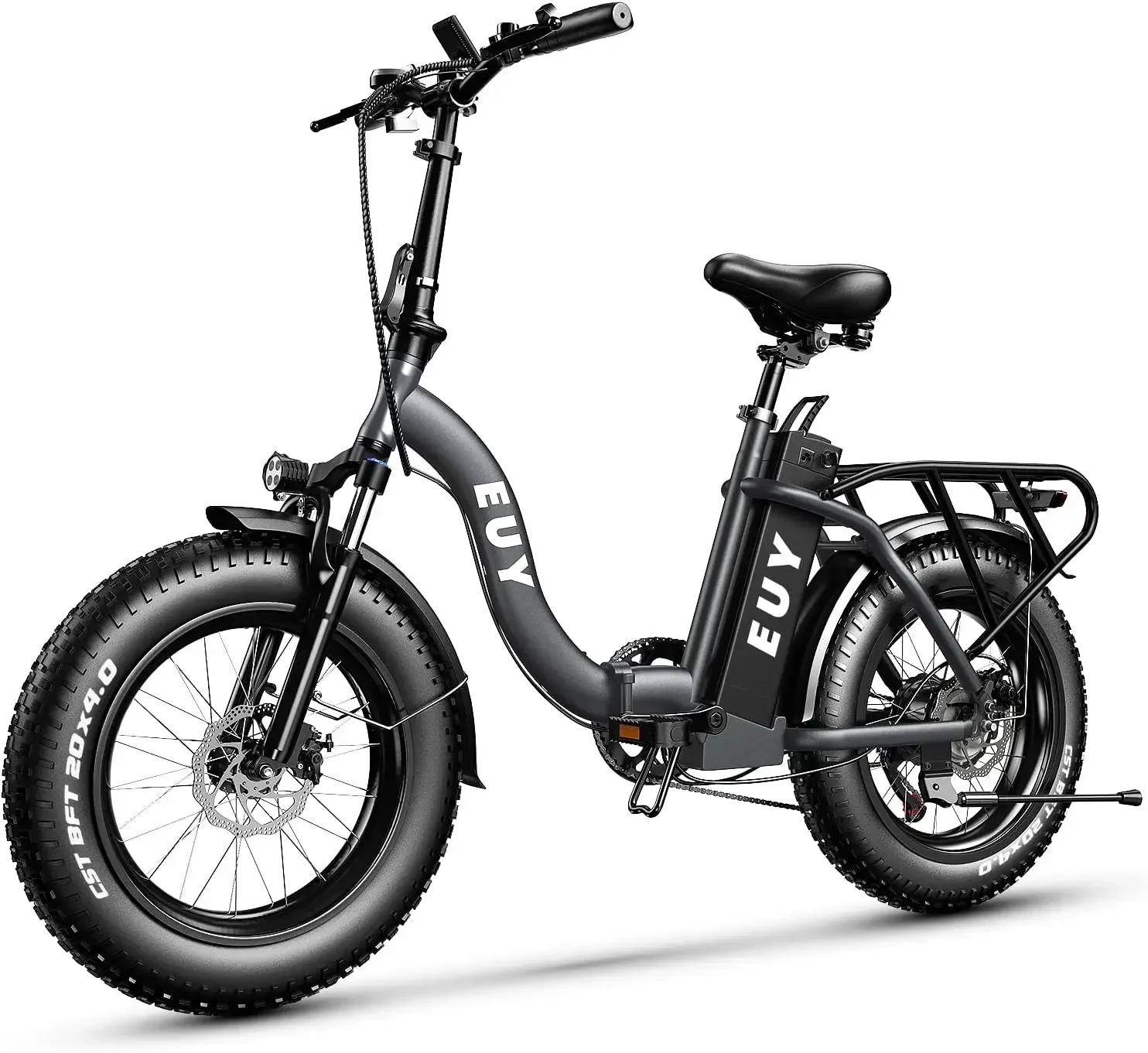 

Folding 7-speed Electric Bike 750W Motor 48V16AH Removable Battery Electric Bicycle Disc Brake Mountain 20-inch Fat Tire E Bike