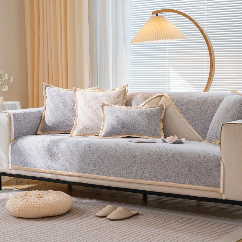 

Anti-Cat Scratch Sofa Cover Four Seasons Universal Thickening Printing Sofa Back Cushion Non-Slip Living Room Sofa Armrest Cover