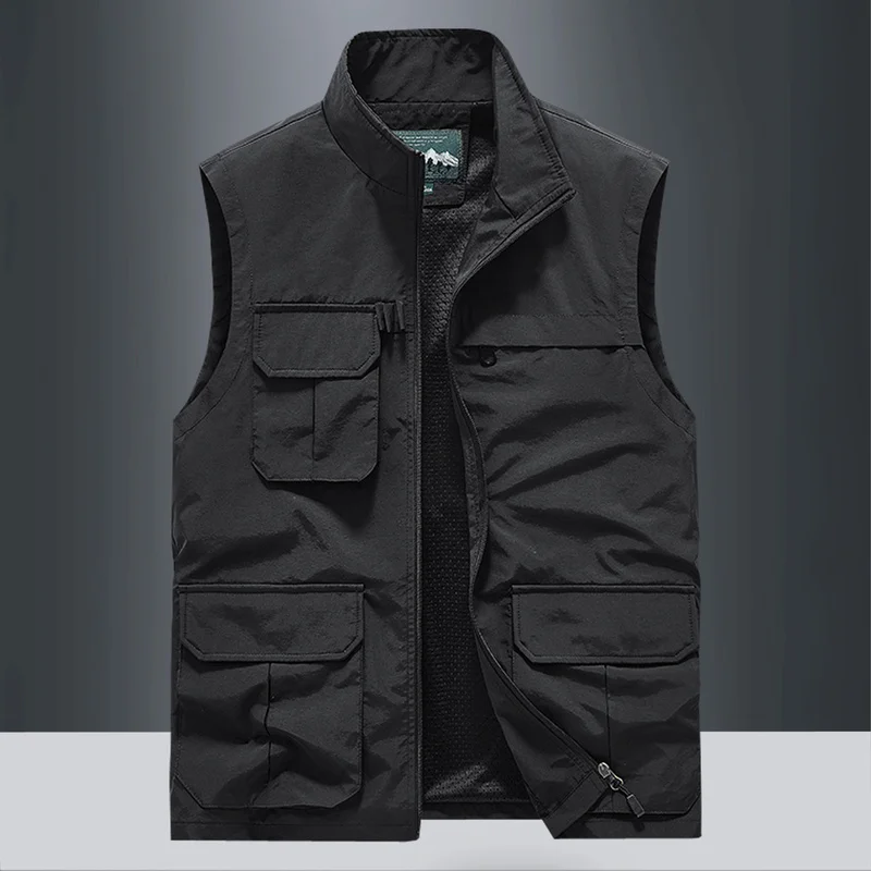 Men Clothing Spring Tactical Military Vest Men's Free Shipping Denim Big Size Clothes Hunting Multi-pocket Summer Man Waistcoat