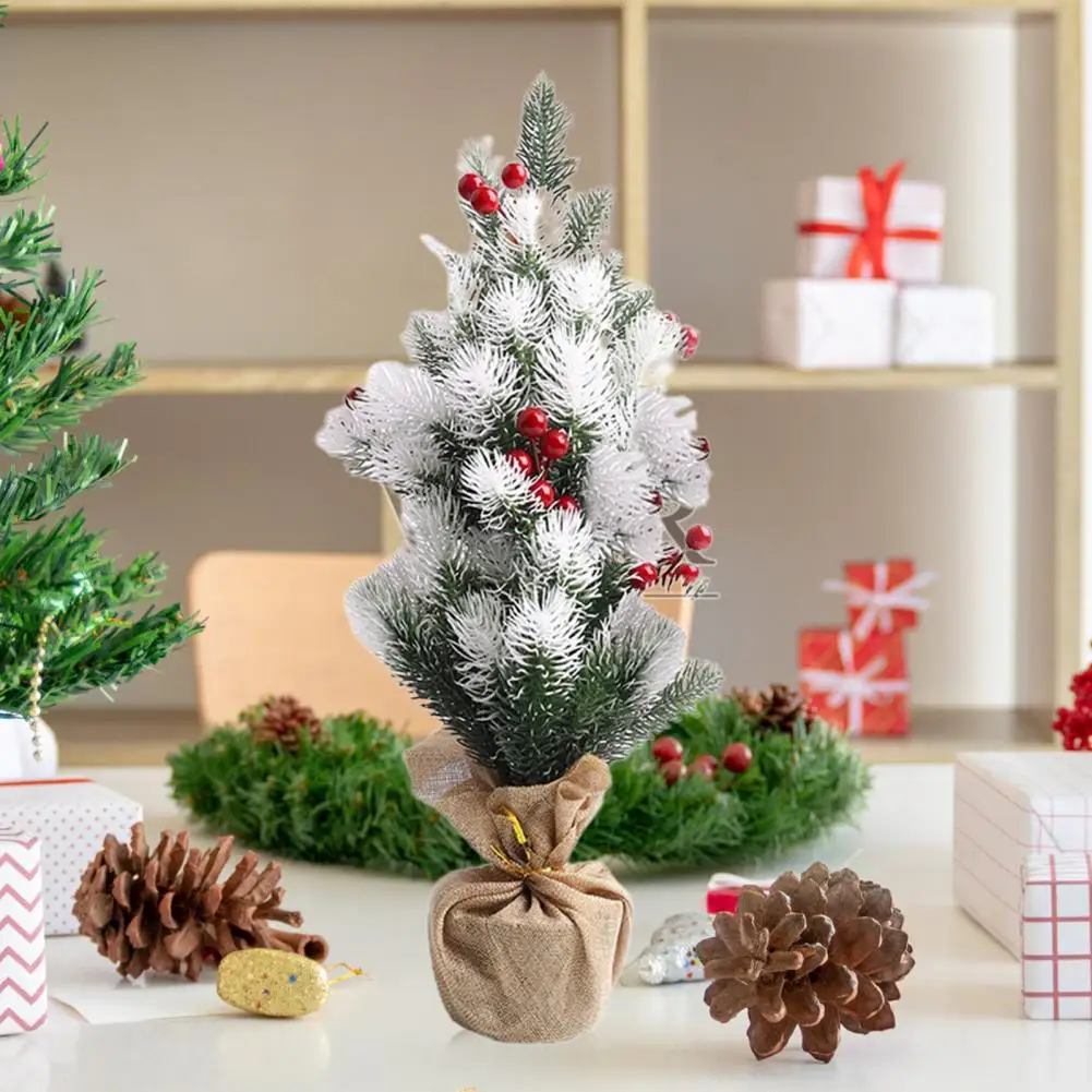 

Exquisite Miniature Christmas Tree Add Atmospheres PVC Realistic Mini Xmas Artificial Tree Party & Holiday DIY Decorations