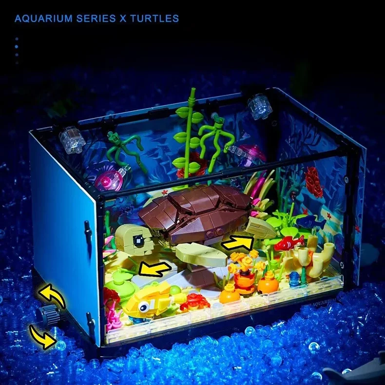 Lego Moc Aquarium Poissons