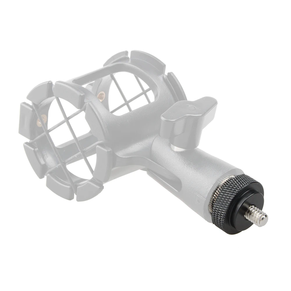 Double-ended Screw Adapter With 5/8"-27 Male To 1/4"-20 Male For Microphone/Quic