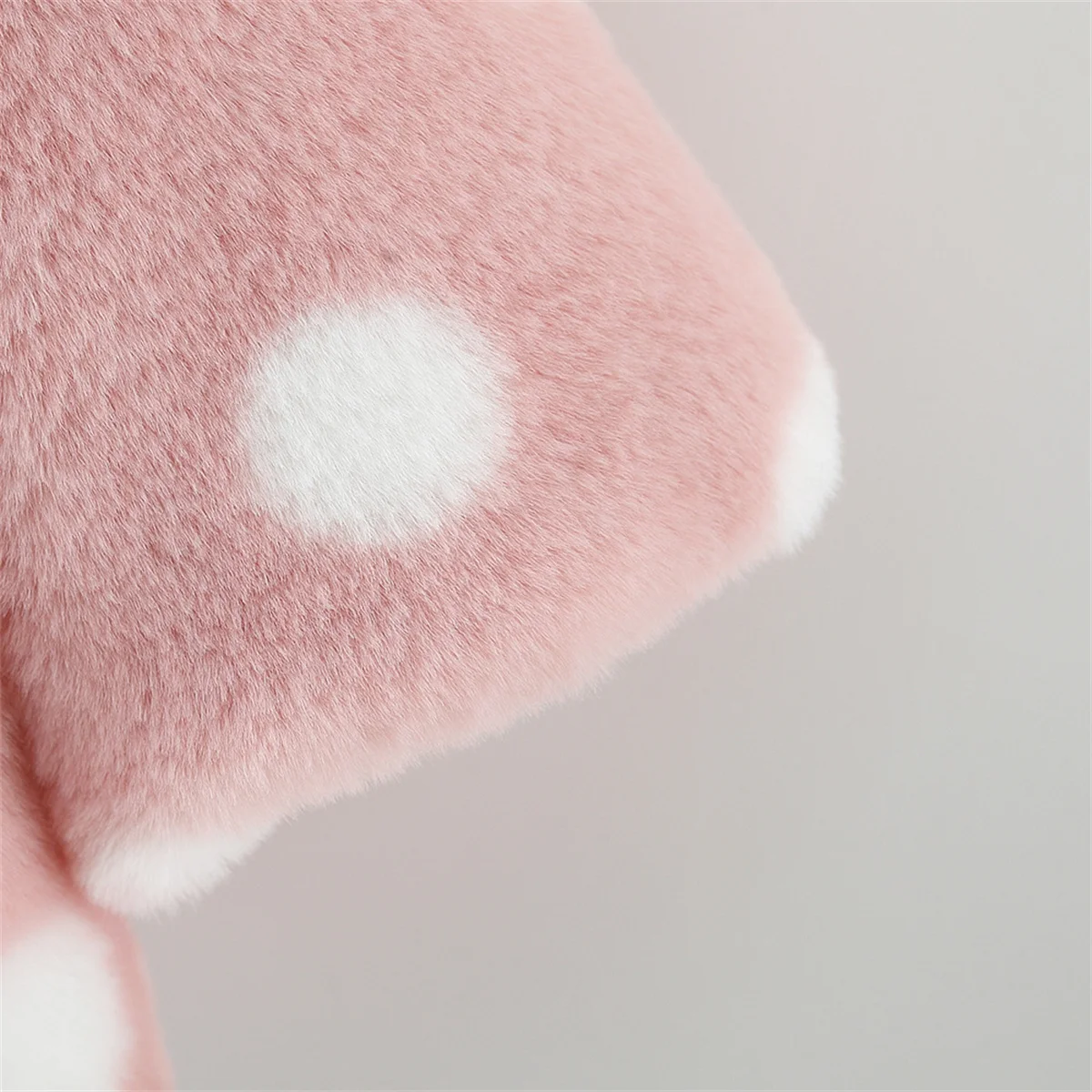 Baby Winter Girl Artificial Fur Filled Cotton Coat Girl Dot Polo Neck Warm And Fashionable Short Clothes