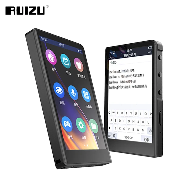 RUIZU H9 Bluetooth MP3 MP4 Player With Speaker Touch Screen HIFI Lossless  Music Player Support FM Radio Recorder E-Book TF Card - AliExpress