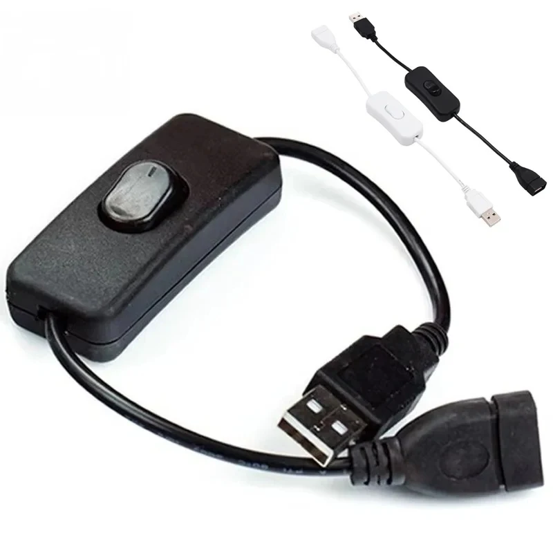 25cm USB 케이블 어댑터 USB 남성-USB 여성 연장 케이블 (스위치 ON..