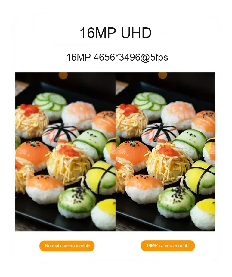 4K 16MP IMX298 미니 USB 카메라 모듈 AF/FF 자동 초점 71도 컬러 이미지 USB 무료 드라이브 OTG 웹캠 비디오 라이트번
