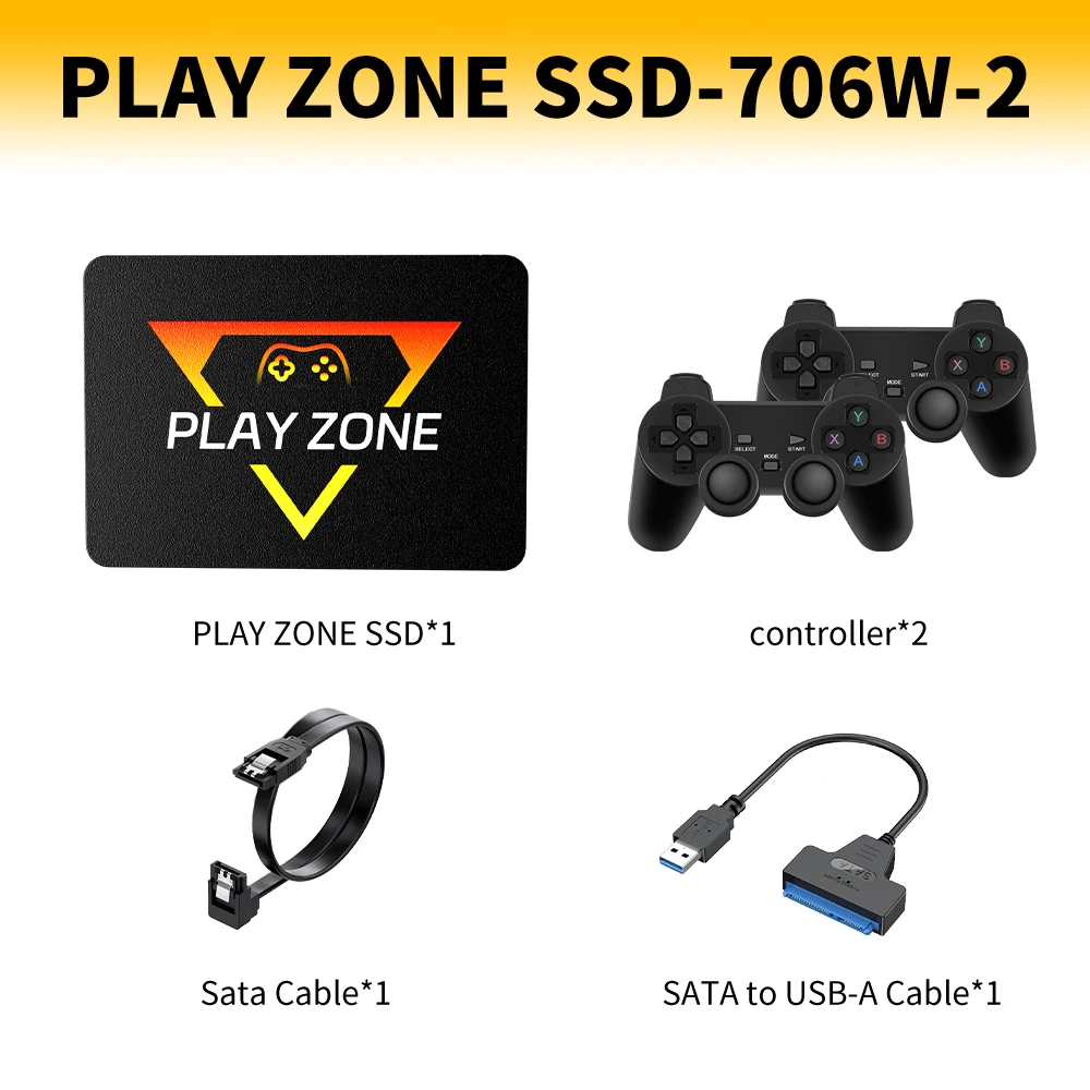 Play Zone 1TB SSD Launchbox&Playnite&Retrobat OS Game