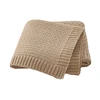 Infant Baby Stroller Swaddle Wrap Blankets Pure Color Knitting Newborn Boy Girl Nursery Travel Crib Cuddle 90*70cm Throwing Mats 1