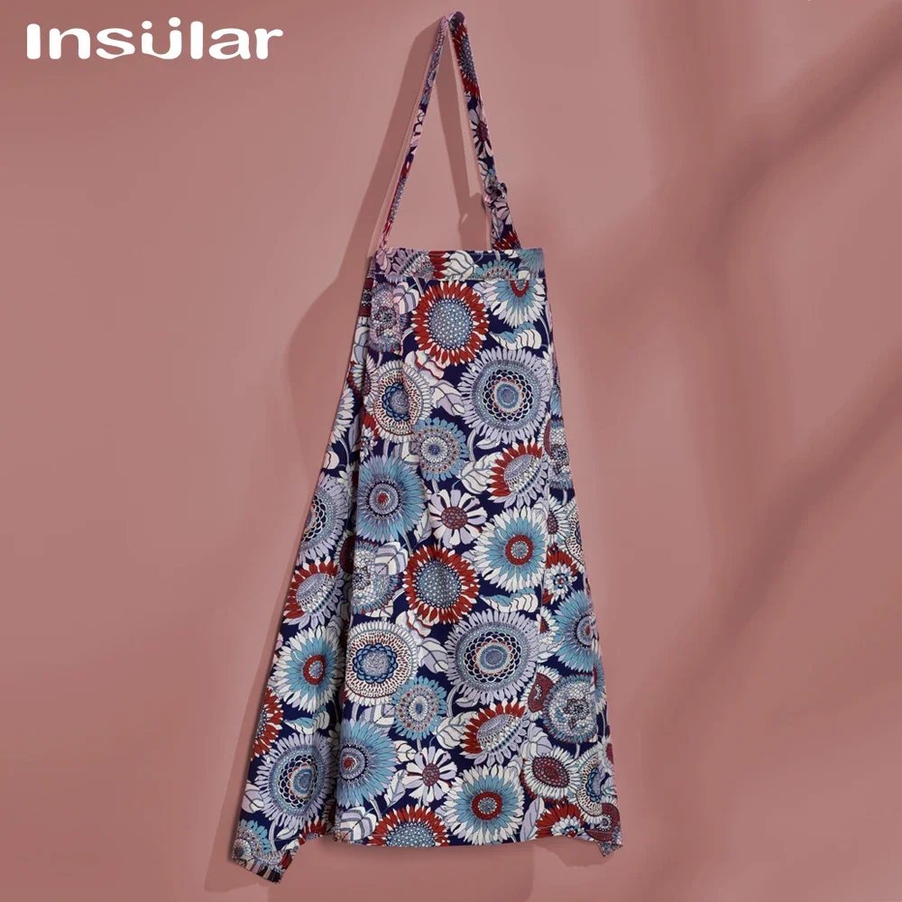 Insular Mother Outing Breastfeeding Towel Cotton Baby Feeding Nursing Covers Printed Anti-glare Nursing Cloth 100cm*70cm