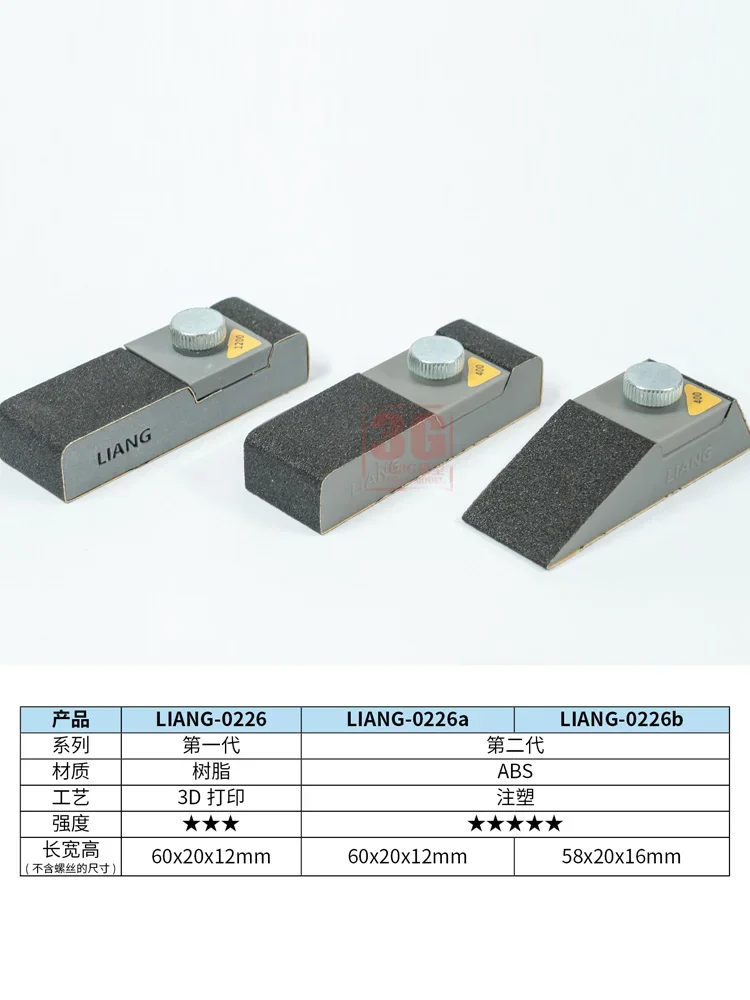 LIANG Model Renovation Tool Non adhesive Grinding Board Sandpaper Clamping Sander 0226 4