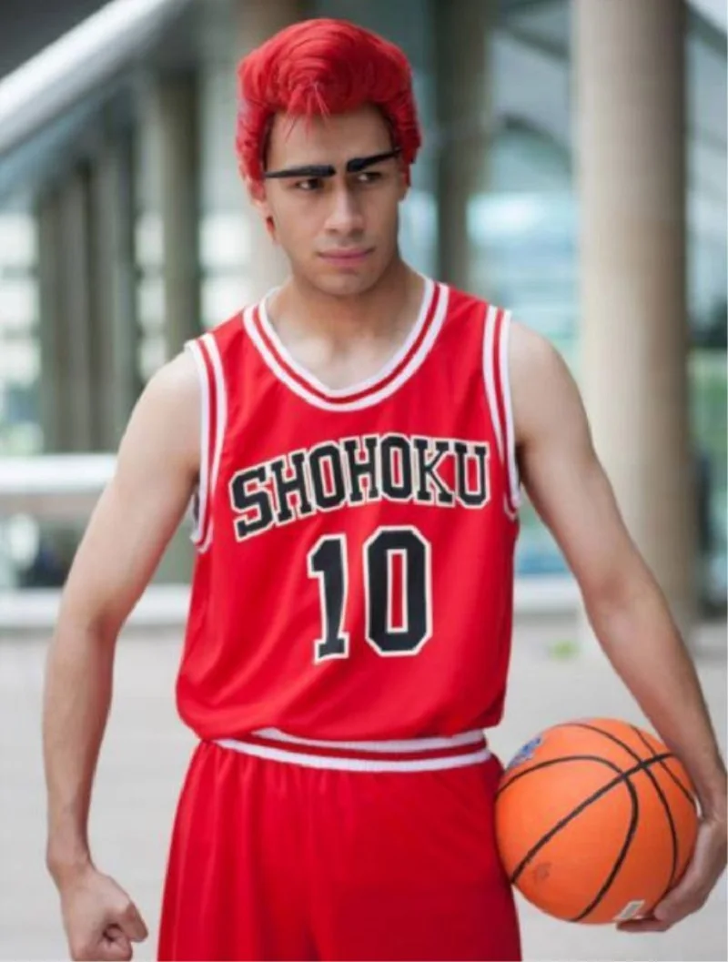 Slam Shohoku High School No 10 Hanamichi Sakuragi Cosplay Vest