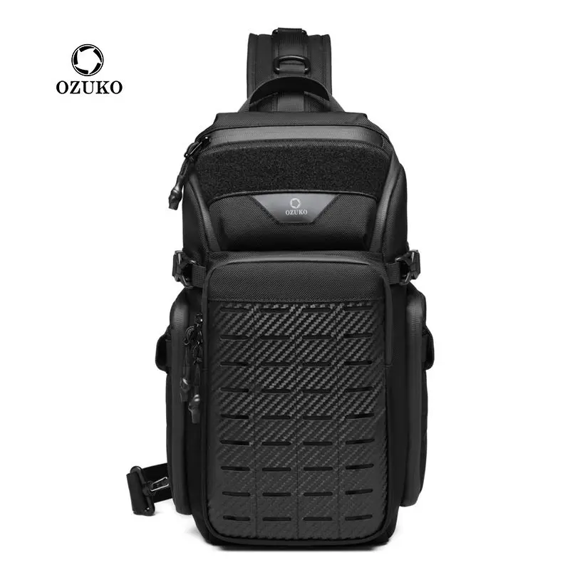 OZUKO Multifunctional Men Sling Chest Bag Travel Outdoor Tactical