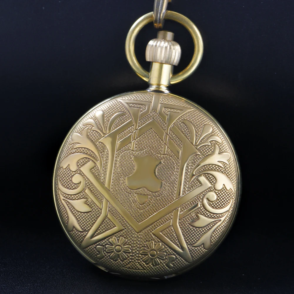 New Vintage Bronze Covered Mechanical Pocket Watch High Quality Unisex