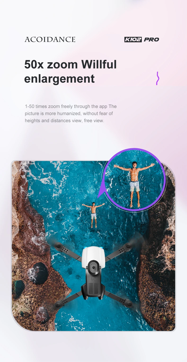 K102 Pro Drone, acoidance k1oz pro 50x
