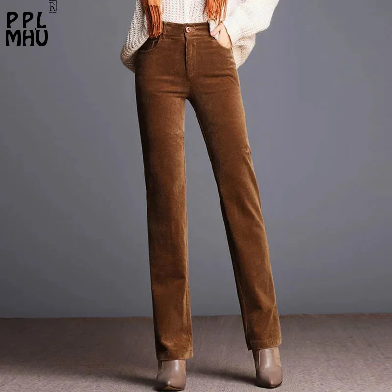 Gruñido Hombre jardín Pantalones De pana Camel De talla grande para Mujer, pantalón De tubo De  cintura alta Vintage, De oficina, rectos, De otoño, 6XL|Pantalones y  pantalones capri| - AliExpress