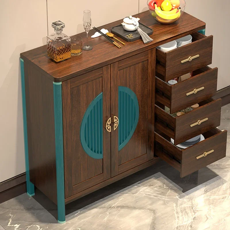 Kitchen Storage & Organization Sideboard Multifunction Home Furniture Luxury Multifunctional Aesthetic Room et Cabinet Wheel