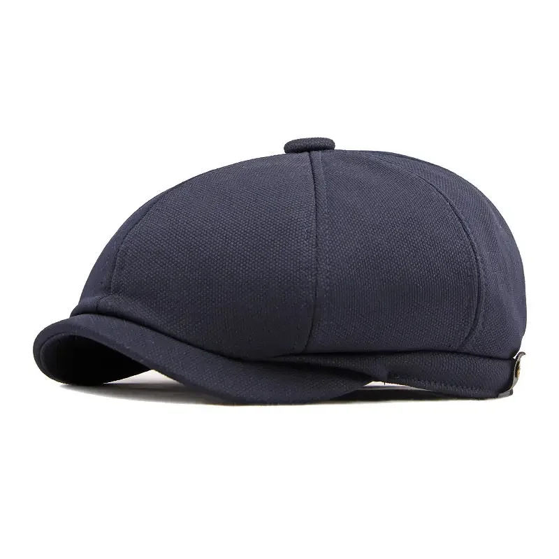 Newsboy Cap LDSLYJR Four Seasons Polyester Solid Newsboy Caps Flat Octagonal Peaked Cap Men and Women Painter Beret Hats 135 beret hat newsboy cap newsboy hat