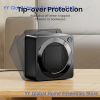 Небольшой персональный обогреватель мощностью 500 Вт: керамический настольный обогреватель PTC с быстрым нагревом и защитой от перегрева для использования в офисе в помещении. — изображение 5