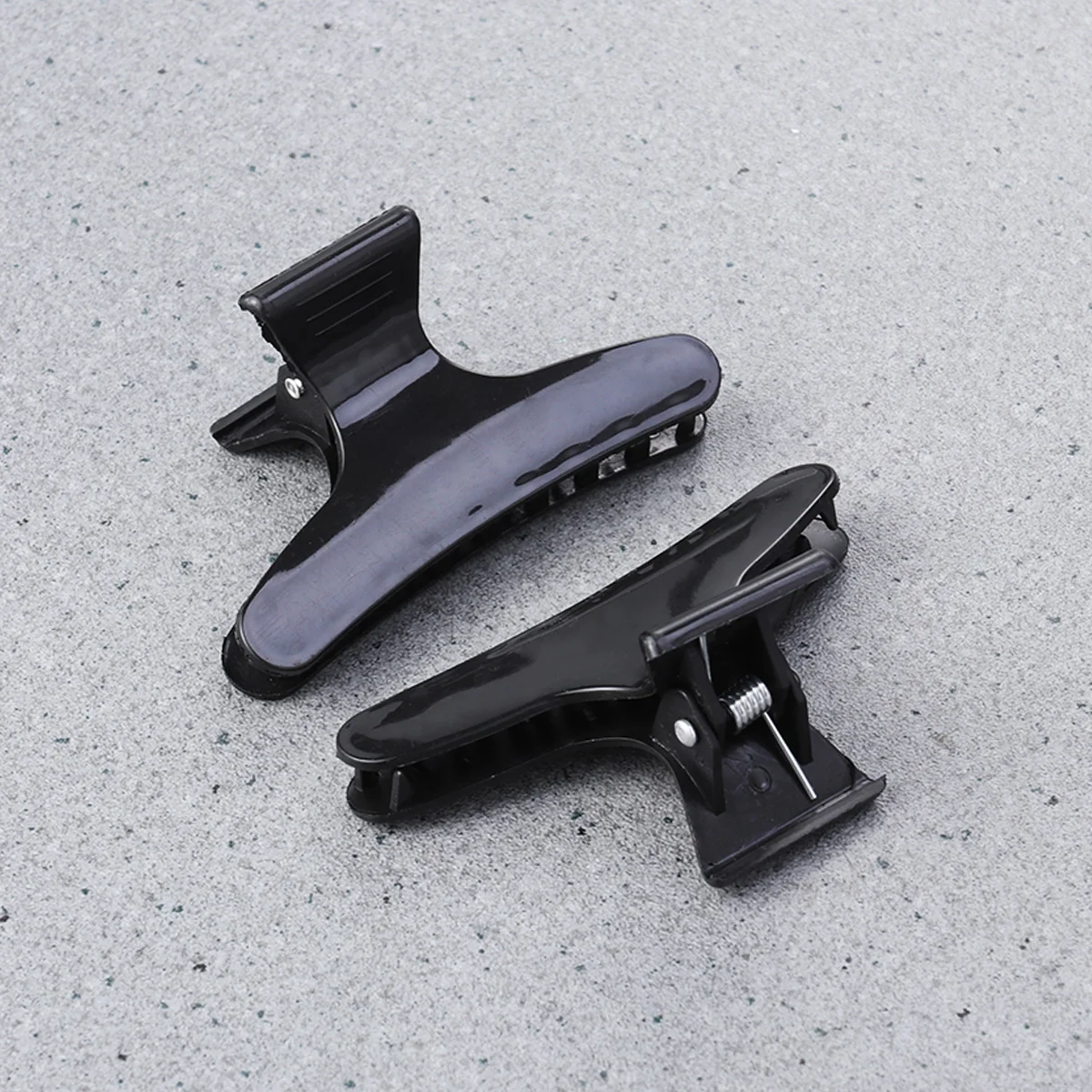 

8PCS Clamps Non-slip Chic Styling Claw Hair Clips for Hair Salon (Black)