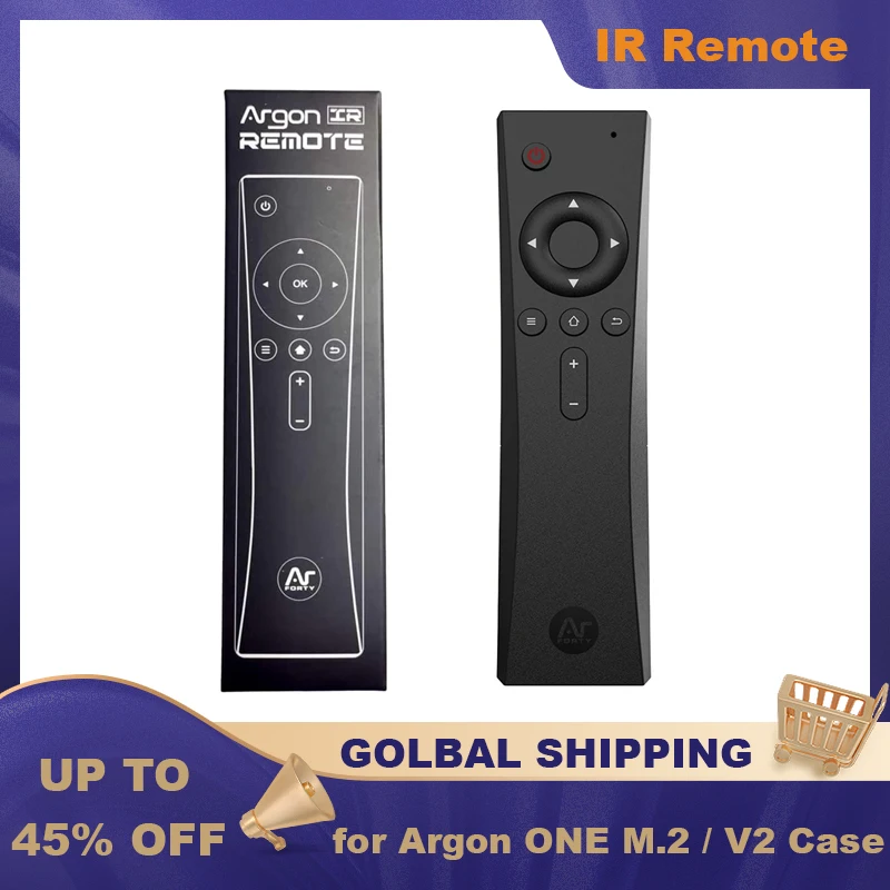 Argon Ir Remote For Argon One V2 And M.2 Raspberry Pi 4 Cases Kodi