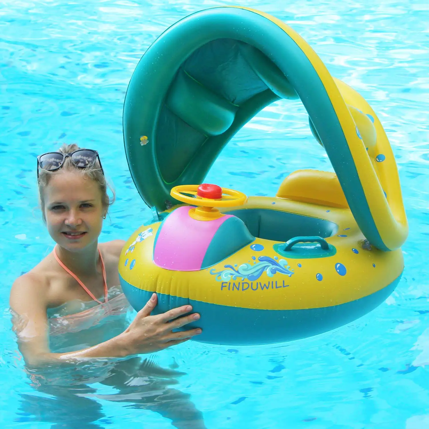 Inflatable Toys for Children Summer Pool Fun Toys for Outdoor Water Sports Baby Swimming Ring with Pool for Children Games 6
