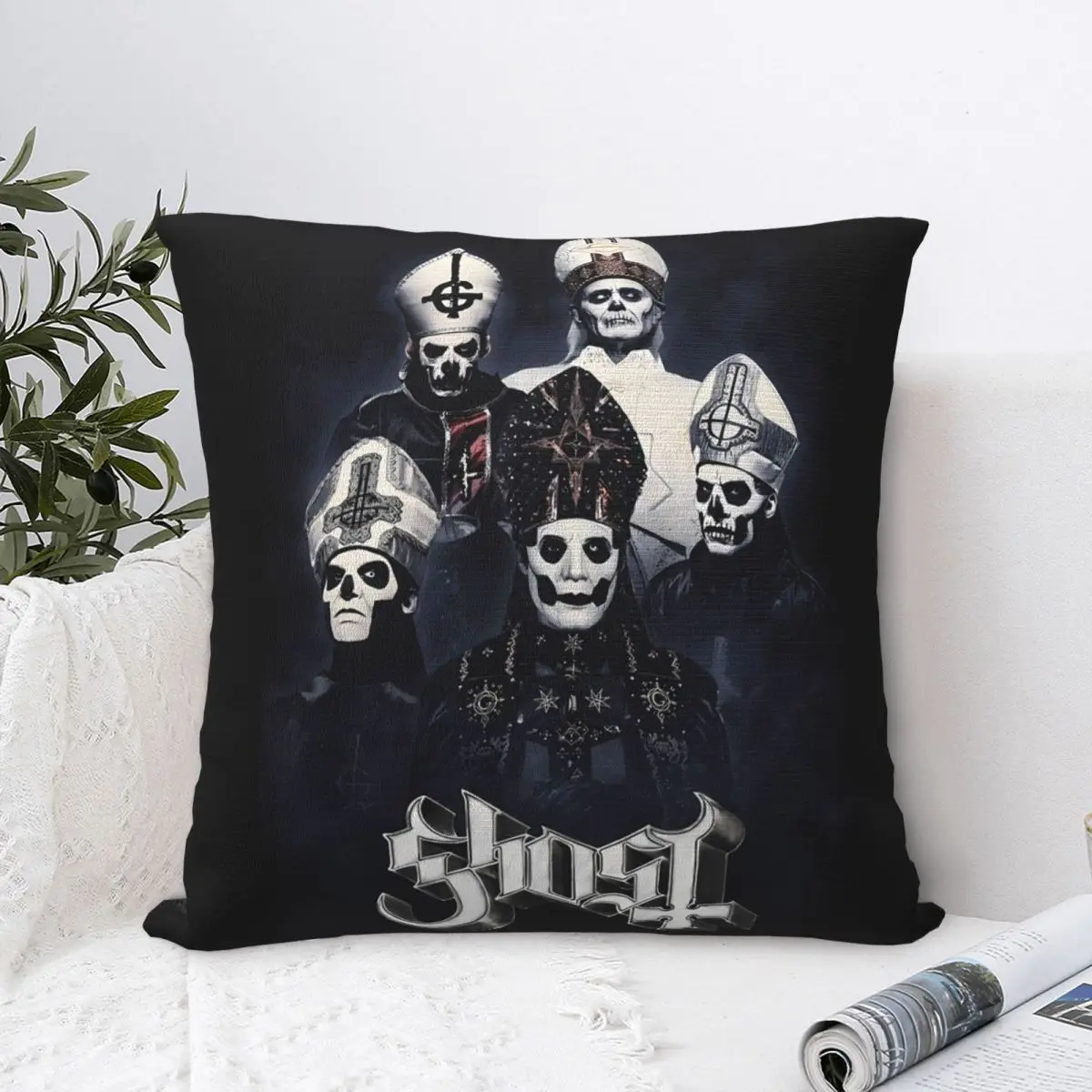 

G-Ghost Music Pillow Cover Swedish Rock Band Fashion Pillow Case Soft Graphic Cushion Cover Pillowcases For Living Room Chair