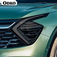 For Kia Sportage NQ5 2022 Present Pcs Car Headlight Protective Film Headlamp Restoration Transparent Black TPU Sticker 2