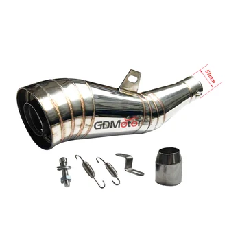 Motorcycle Exhaust Slip on For xsr155 CB250 CBR250 CB400 GSXR600 EN250 38MM 51MM Pipe Muffler System Escape Moto DB Killer