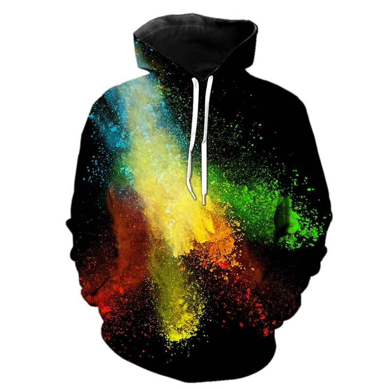 

Hot Splash tie dyeing Hoodies Men Women Fashion 3D Printed Sweatshirt Pullover Autumn Winter Hip Hop Coats Unisex Men clothing